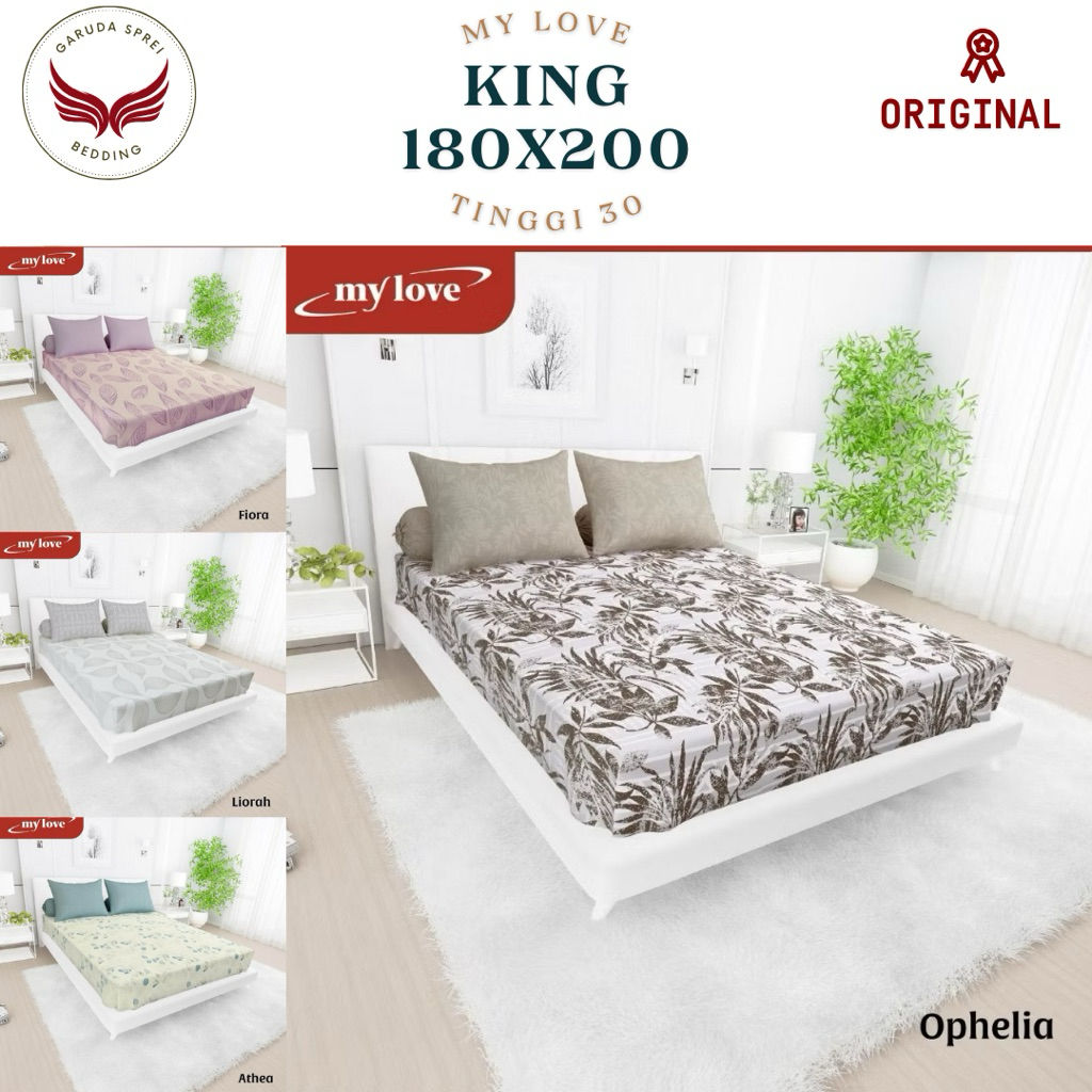 Sprei My Love King 180x200 Tinggi 30 Motif Terbaru