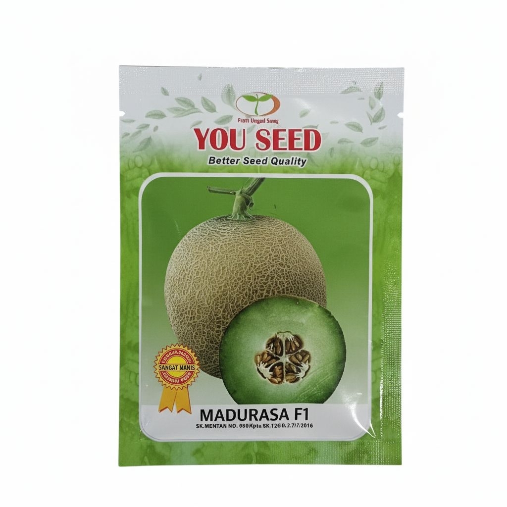 Benih SP Bibit Melon Madu MADURASA F1 50 Bjii Tahan Virus Bibit You Seed Small Pouch