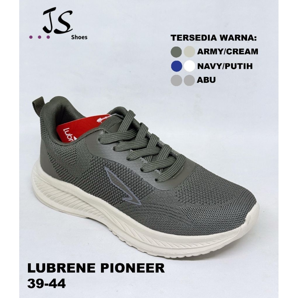 LUBRENE PIONEER - SEPATU SNEAKERS TALI PRIA DEWASA MERK LUBRENE ORIGINAL