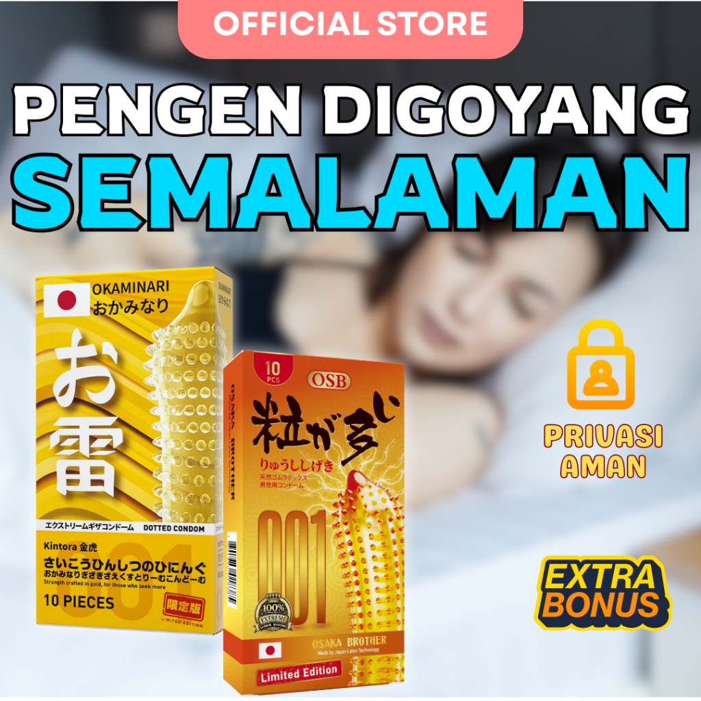 Kondom Condom 001 Premium Gerigi Duri Prangsang Cinta Nikmat Privasi Aman