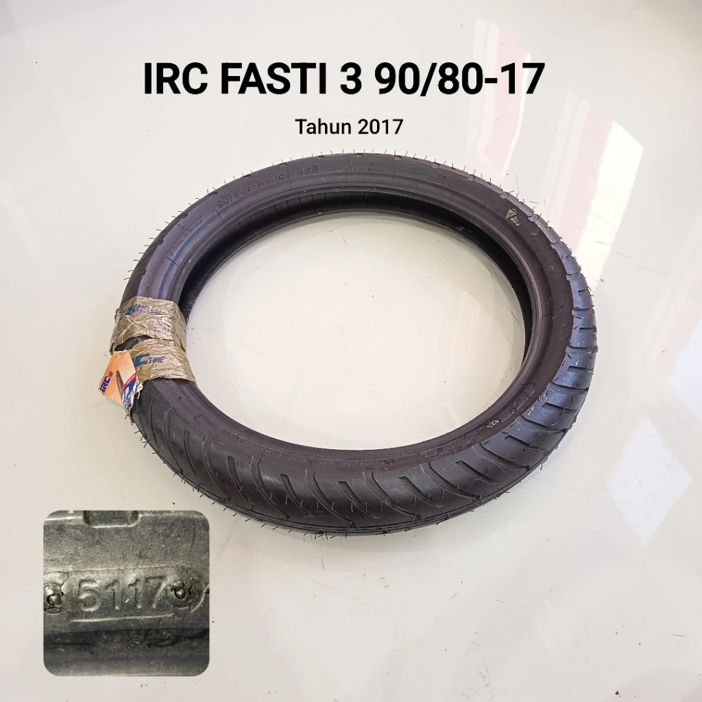 OBRAL MURAH MERIAH BAN LUAR PNP MOTOR BEBEK MERK IRC TB FASTI 3 UK.90/80 RING 17 TAHUN 2017