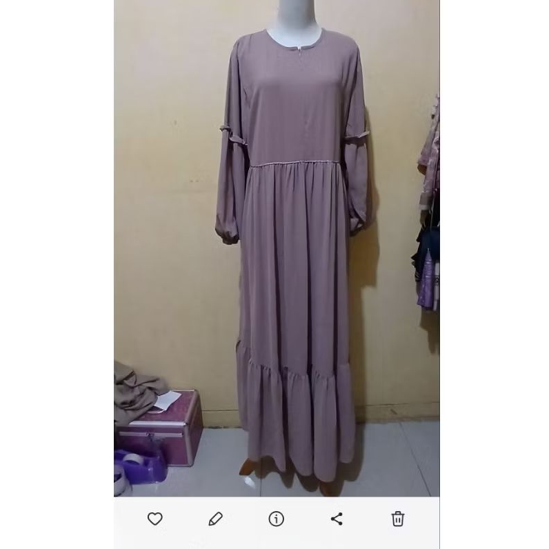 Prelove gamis sifon free jilbab segi empat