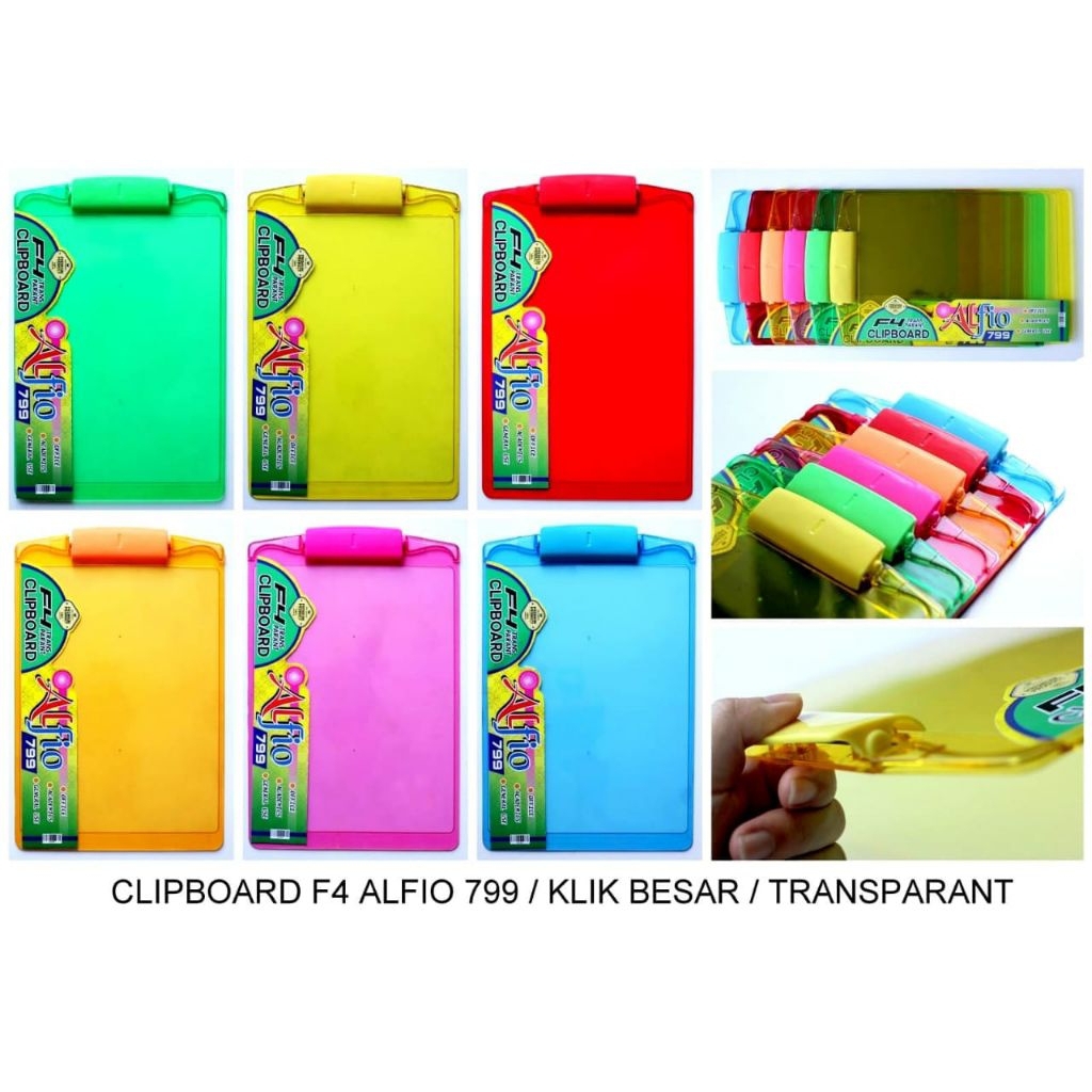 APR - Papan ujian Akrilik Transparan /  Clipboard Trasparan Acrylic