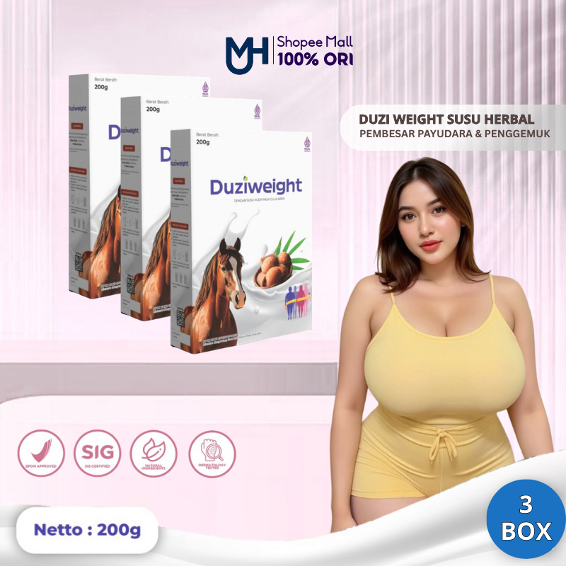 

Duzi Weight - Susu Kuda Herbal Pembesar Payudara 3 Box