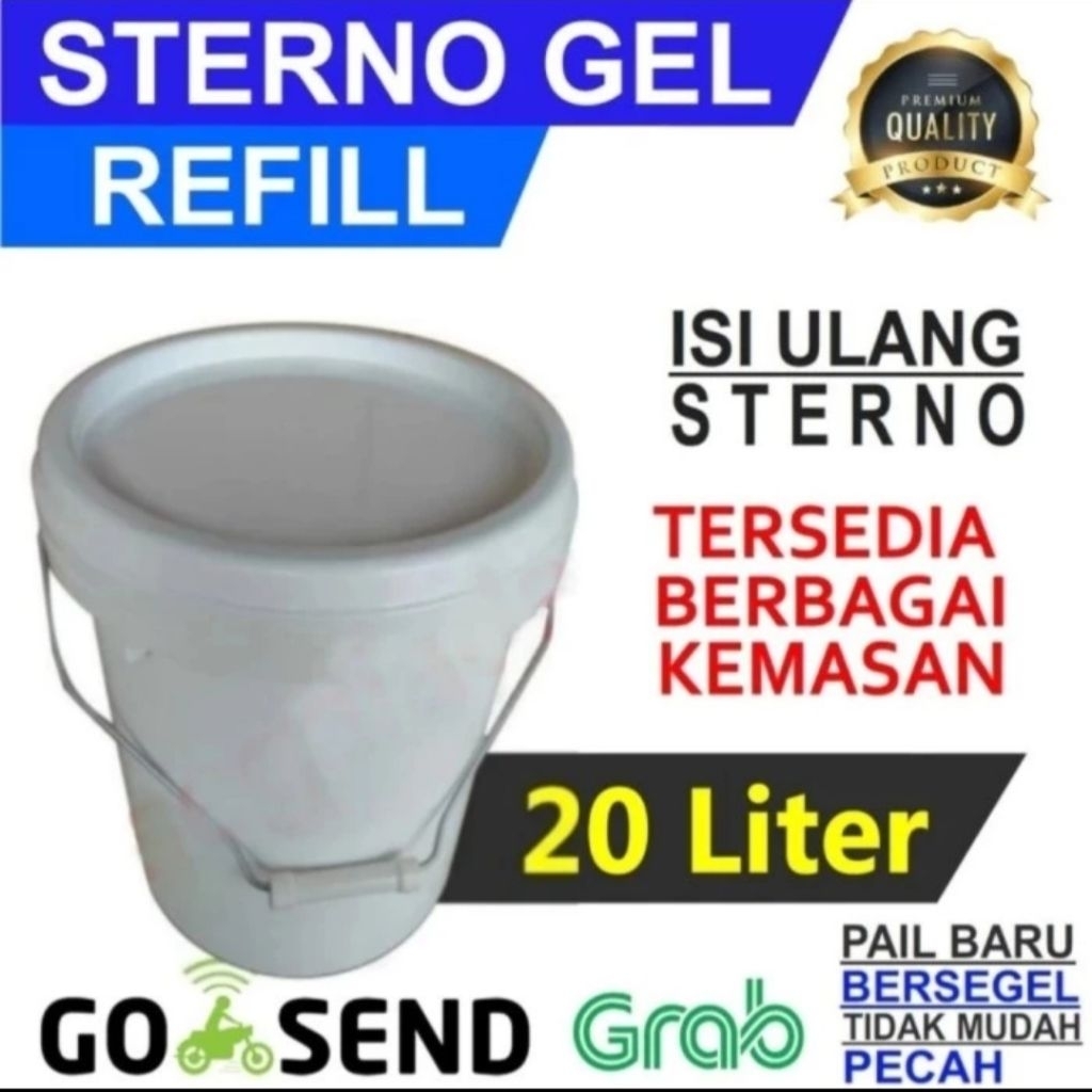 Refill Sterno Gel 20L Isi Ulang Spirtus Gel Jelly Kompor Pxton