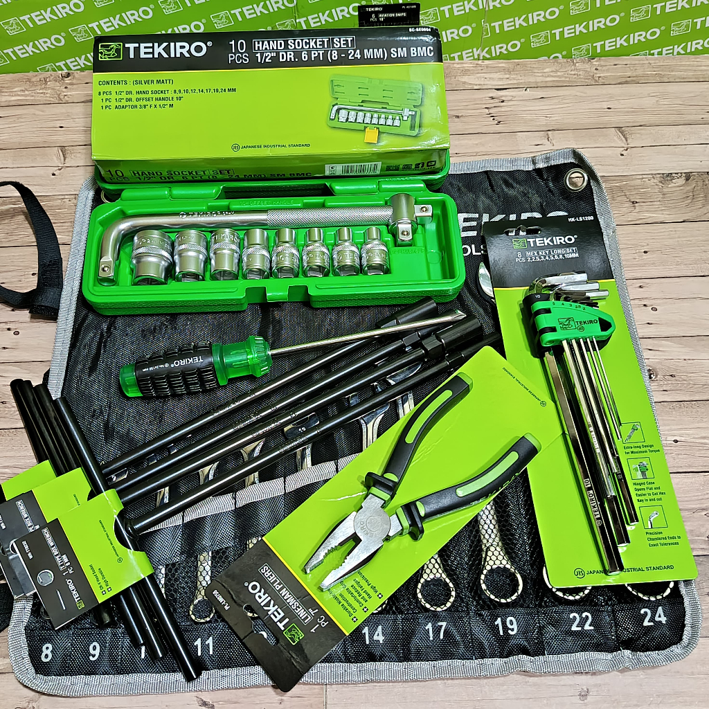 PAKET LENGKAP kunci bengkel tekiro full set tekiro / Alat Bengkel Lengkap TEKIRO / Tools Set / Kunci