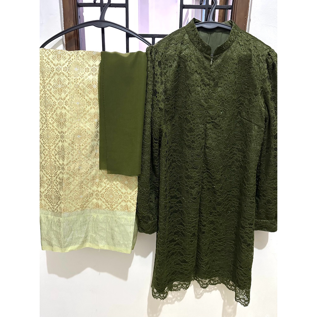 PRELOVED | ONE SET KEBAYA ROK SONGKET | ONE SET KONDANGAN CANTIK