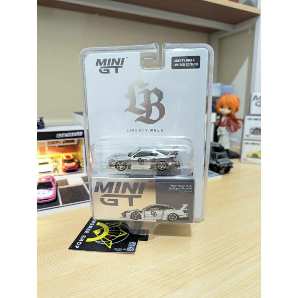 Mini GT 1014 Nissan Silvia S15 LB Super Silhouette Chrome Liberty walk limited edition Blister mijo