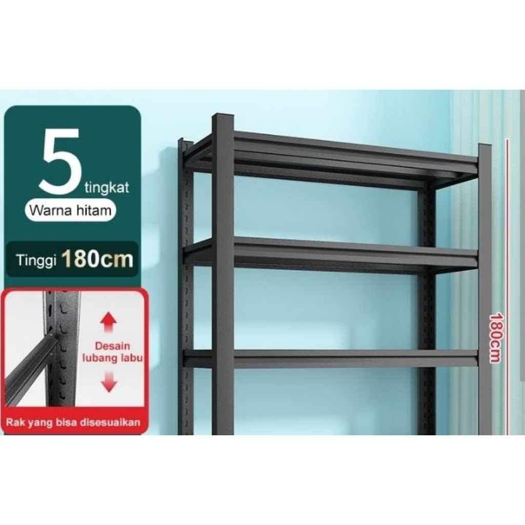 Rak susun besi tingkat 5 susun | 5 tingkat