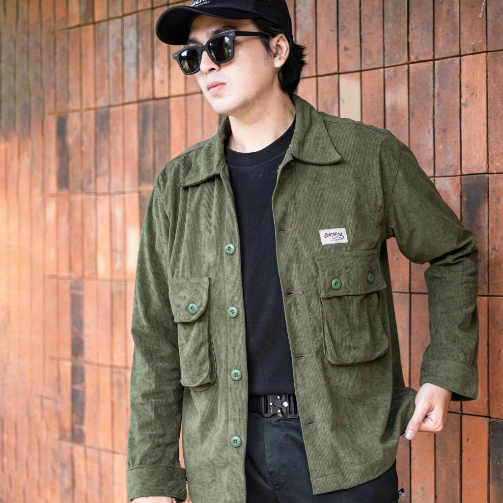 Jaket Corduroy Casual Pria | Work Jacket Corduroy CAEMORIST