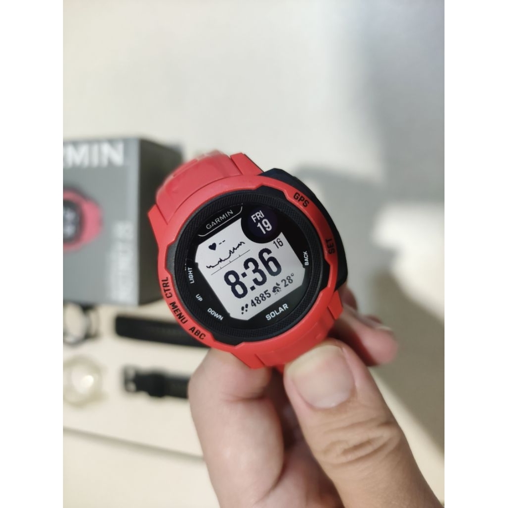 Garmin Instinct 2s Poppy watch NON SOLAR second bekas