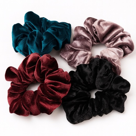 Ikat Rambut Bludru Scrunchie Bludru Jumbo Premium Kunciran Cepol Hijab Bludru Ikat Rambut Wanita Fem
