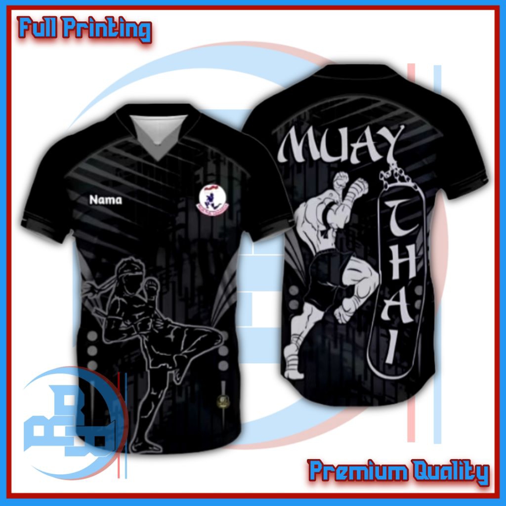 Kaos Jersey Muay Thai full Printing kualitas premium