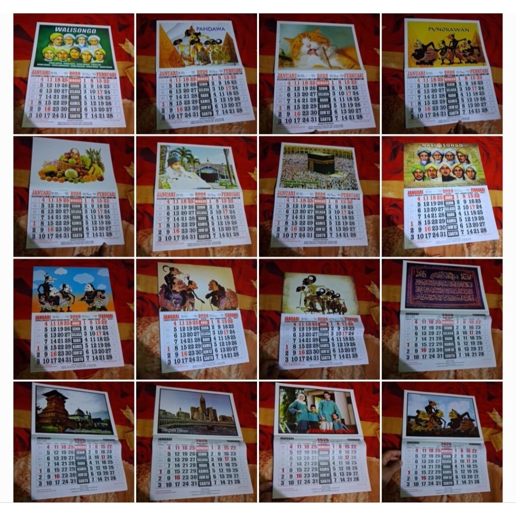 

(komplit pilih variasi) KALENDER PAWUKON 2026 UKURAN 25X32 CM