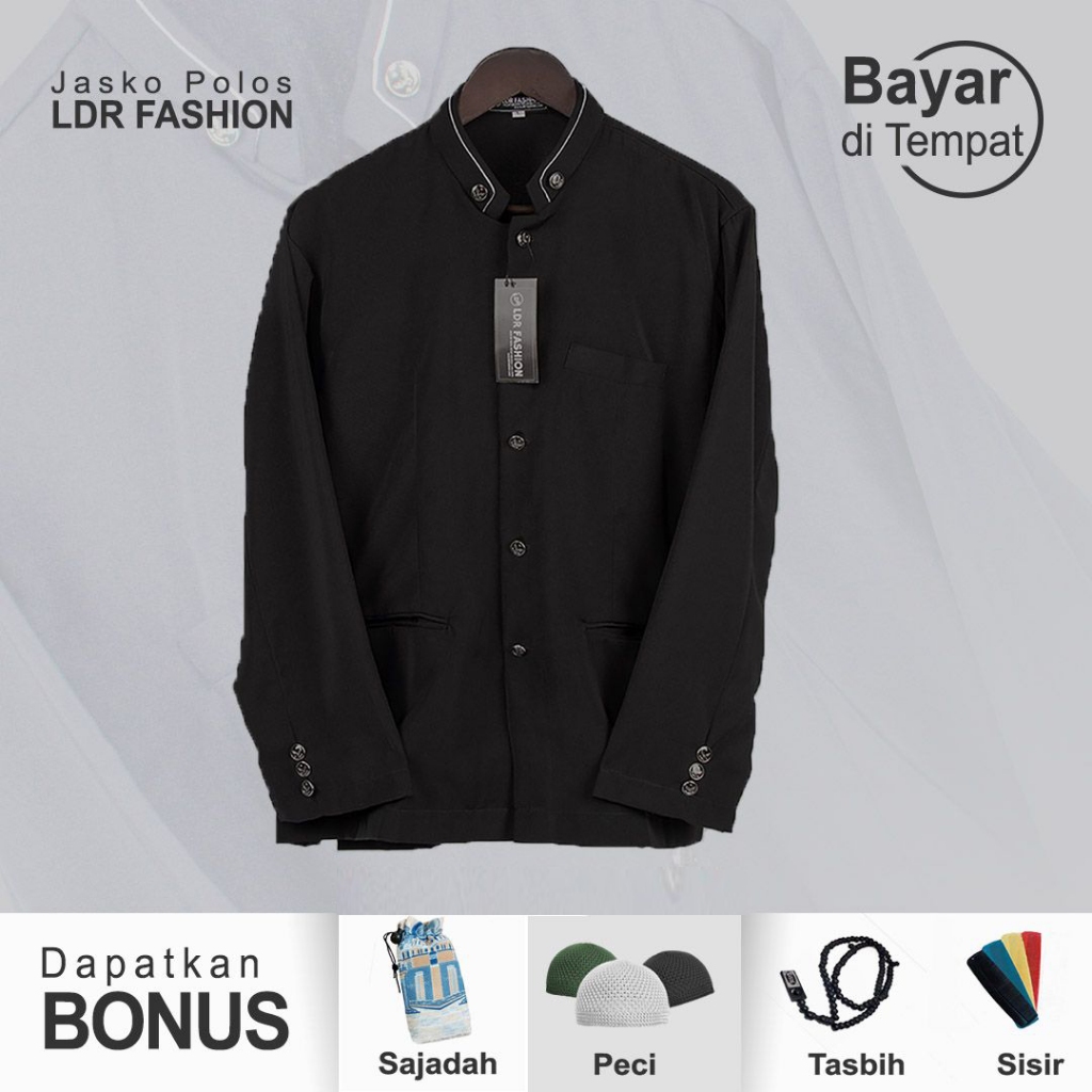 LDR FASHION Jas Koko Pria Dewasa Polos Elegan | Baju Koko Jasko Modern Kualitas Premium