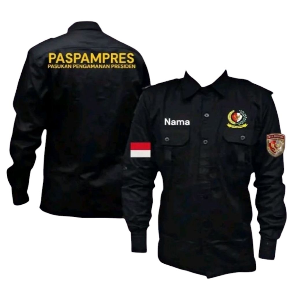 Kemeja Kerja PASPAMPRES Seragam PASPAMPRES Baju Pdh PASPAMPRES Lengan Panjang