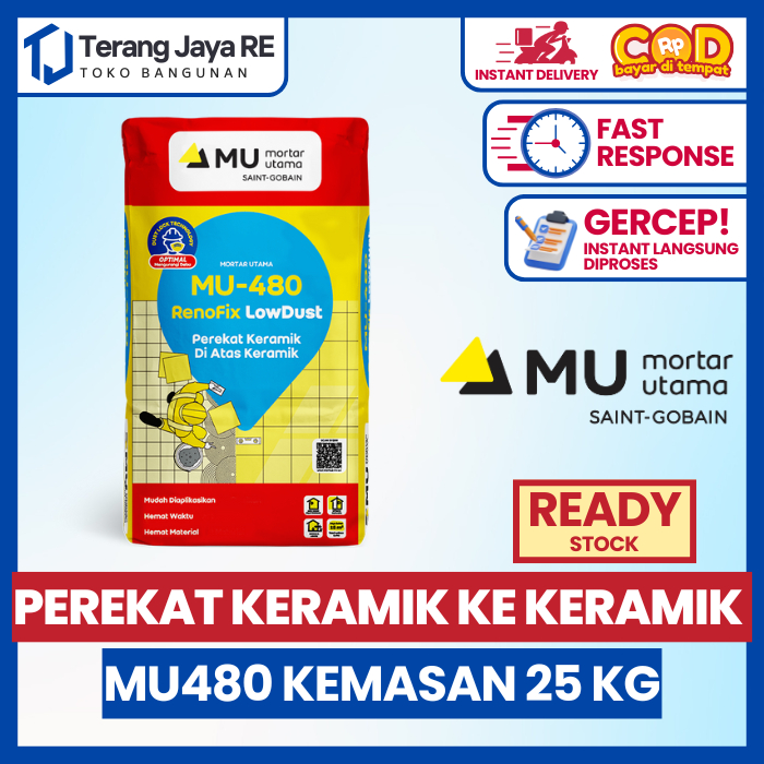 MU-480 Perekat Keramik di Atas Keramik - Mortar Utama MU-480