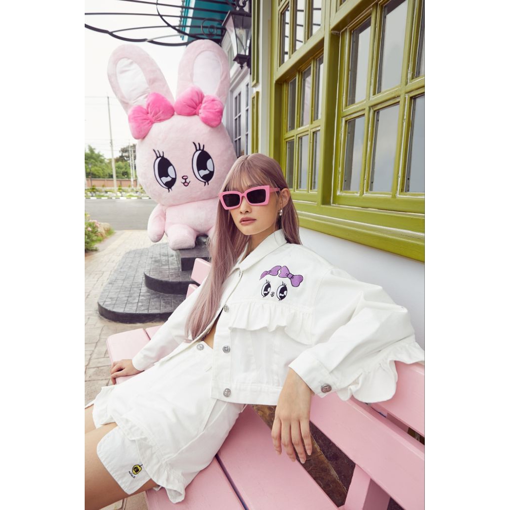 Pomelo × Esther Bunny White Jacket