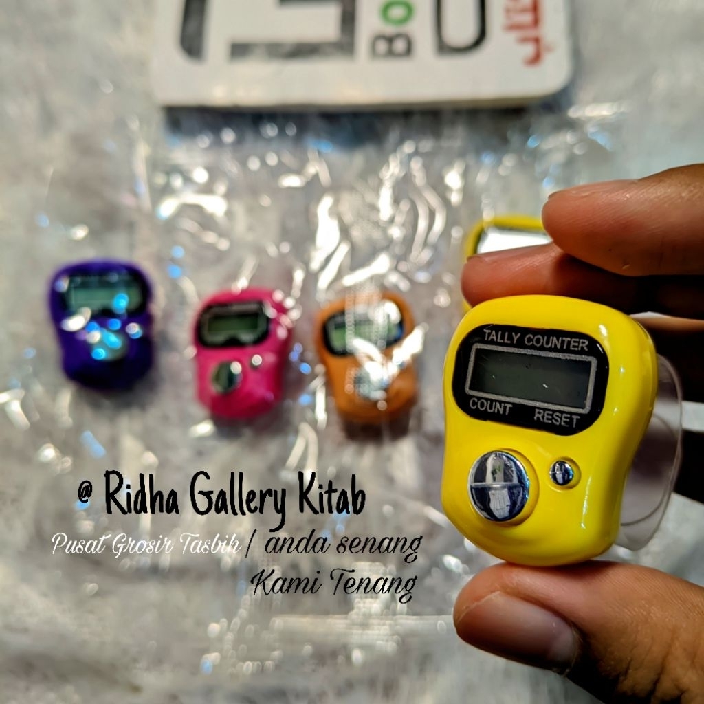 ( OBRAL Min 6 pcs ) Tasbih digital Cincin Karet / Tasbih Digital Mini / Tally Counter elektric / Tas