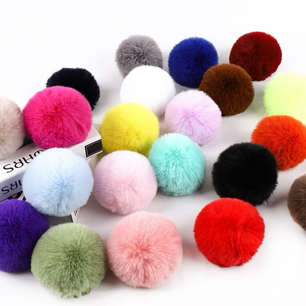 Pompom Bandul Bulu Halus 5cm Pompom Gantungan
