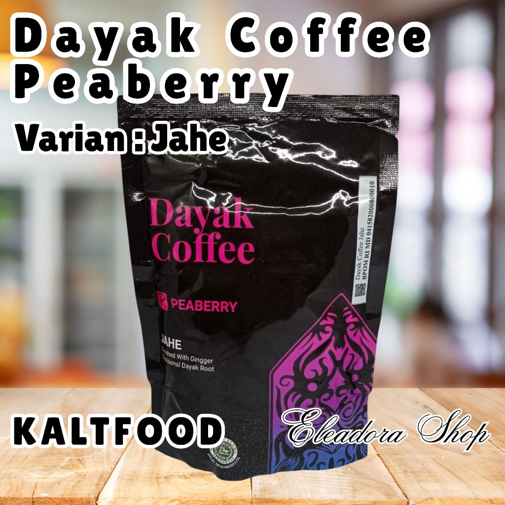 Dayak Coffee Kaltfood - Peaberry Jahe - Kopi Bubuk Asli Palangkaraya Kalimantan Tengah