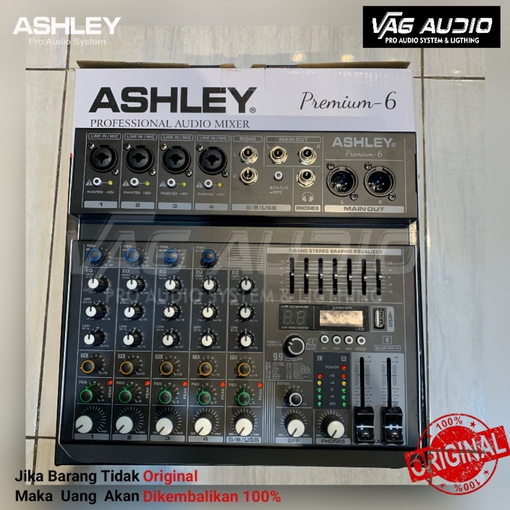 MIXER ASHLEY PREMIUM-6, ORIGINAL ASHLEY GARANSI RESMI ASHLEY