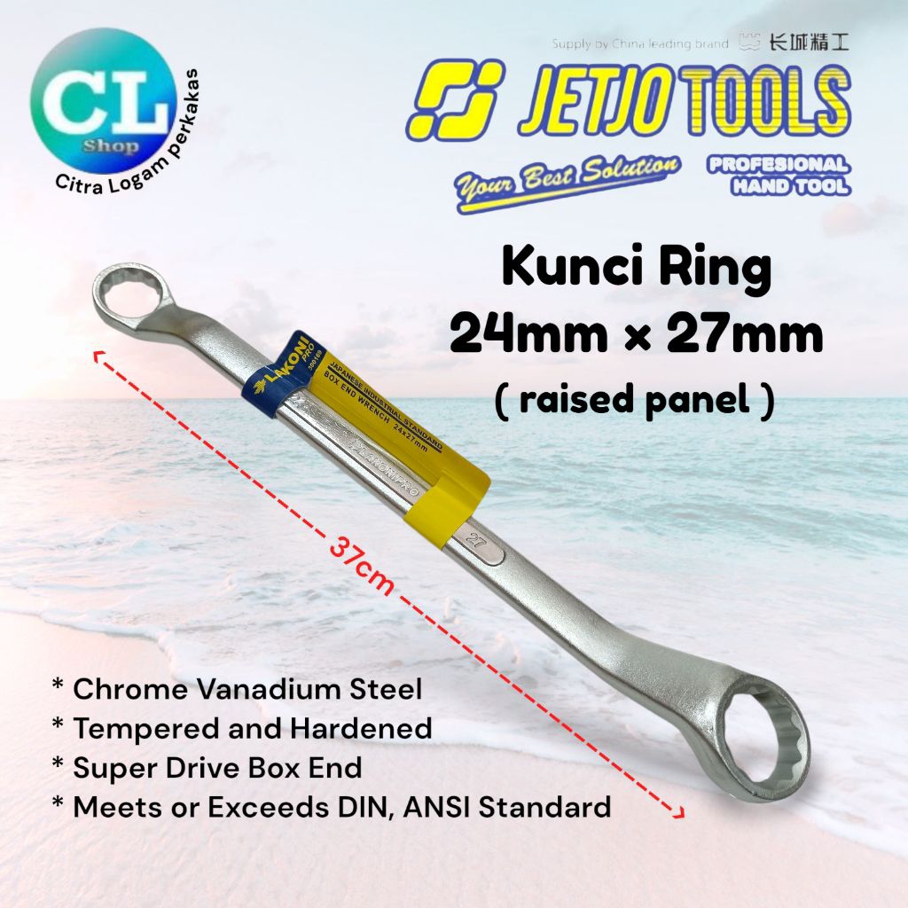 KUNCI RING 24x27 double ring jetjo 27mm 24mm teknik treker cvt kunci 24 x 27