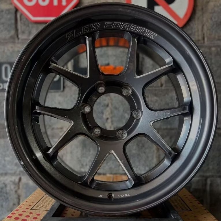 velg mobil r18 JF LUXURY NERO VENOM 6 FLOW FORMING velg ring 18 lebar 9 pajero fortuner hilux Fortun