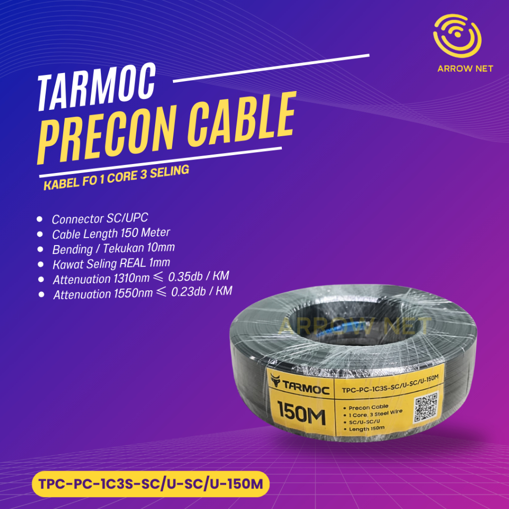 Kabel FO Preconnectorized 150 Meter/Precon FO 150 Mtr Dropcore