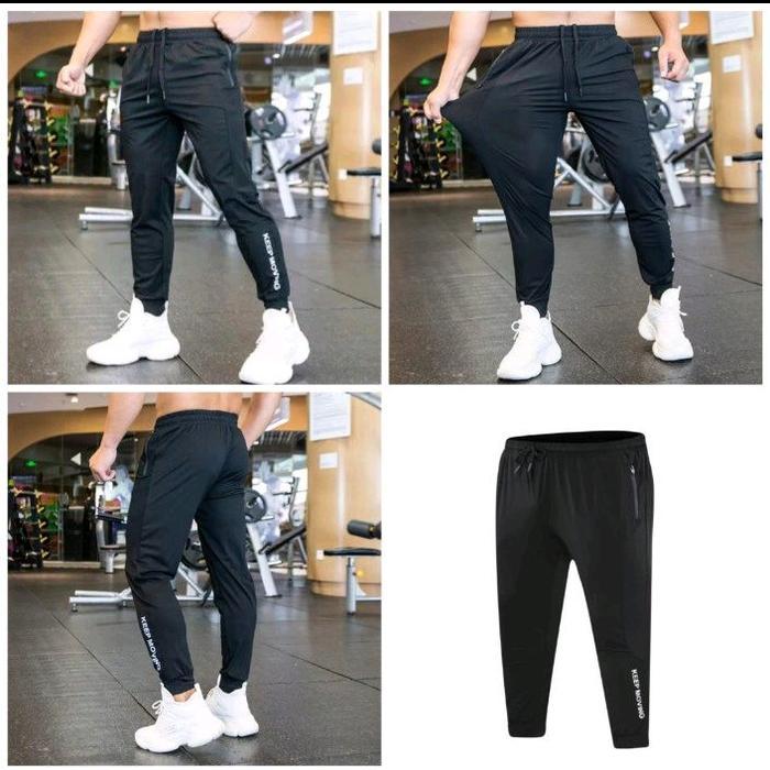 Celana jogger panjang pria Sport