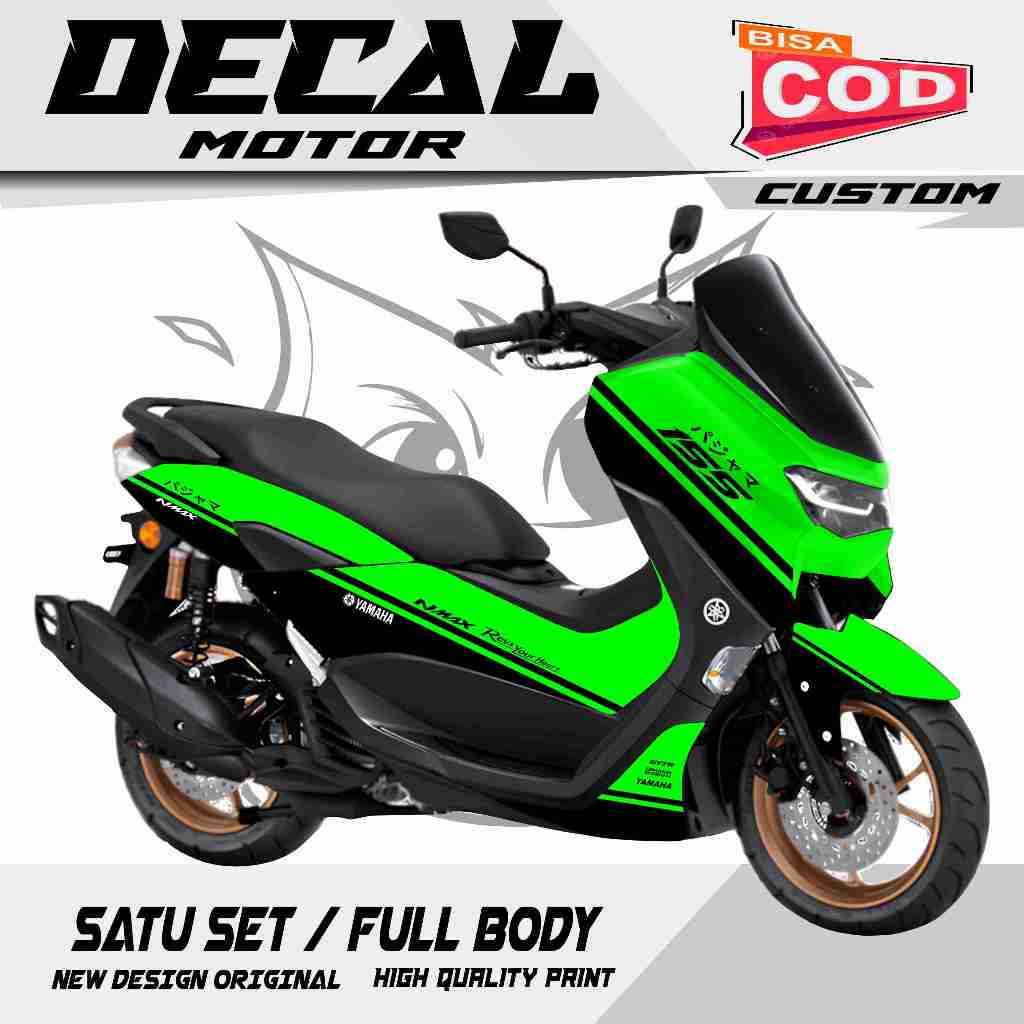 dek NMAX New Sticker Decal Variasi 2021FULL BODY YAMAHA NMAX 155 SIMPEL GARIS STICKER
