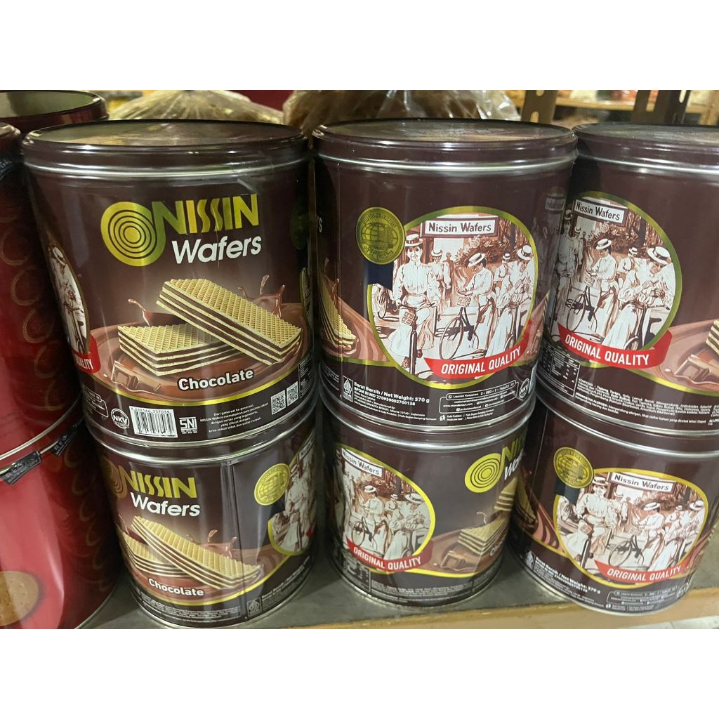 nissin wafer kaleng sepeda