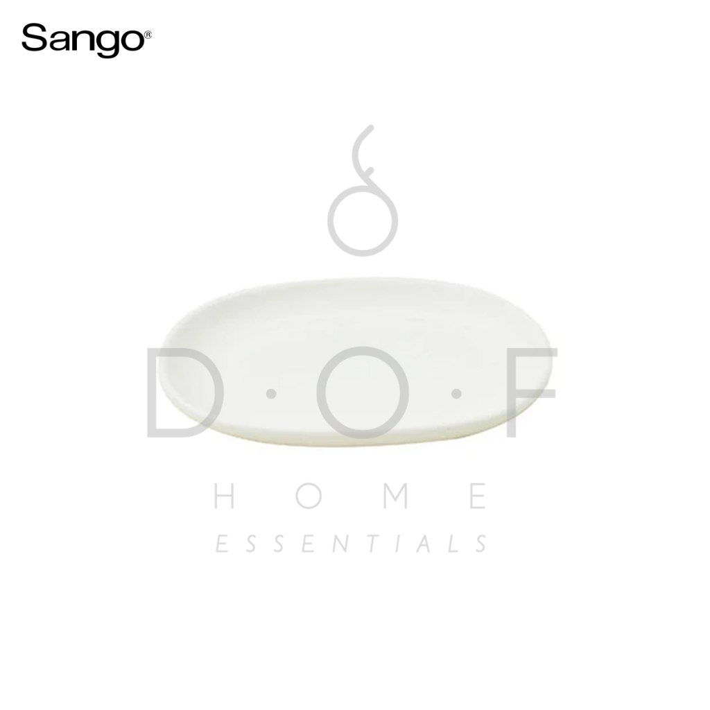 SANGO CANAPE PLATE PIRING OVAL KERAMIK PREMIUM