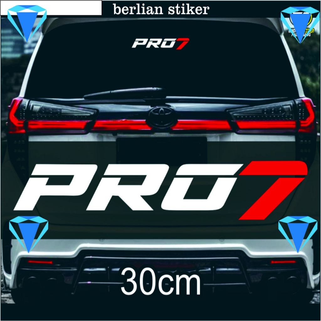 stiker mobil PRO7 cutting stiker kaca depan belakang lis bodi samping semua jenis mobil model pro7 k