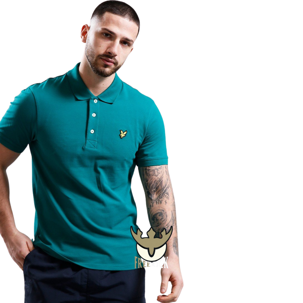 POLO SHIRT LYLE & SCOTT PLAIN ORIGINAL COURT GREEN