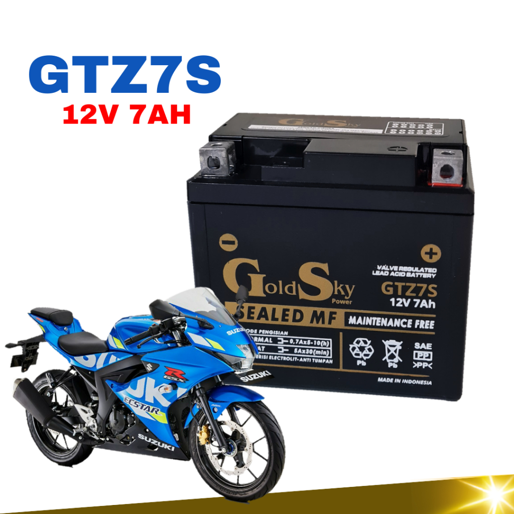 AKI KERING MOTOR SUZUKI GSX R150 SATRIA FU BURGMAN 125 GSX S150 GTZ7S GTZ6V YTZ6V GS GOLD SKY MF
