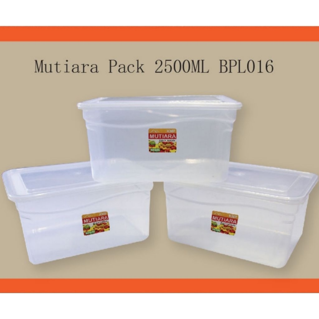 Tempat penyimpanan makanan/pack KMP 2500ml