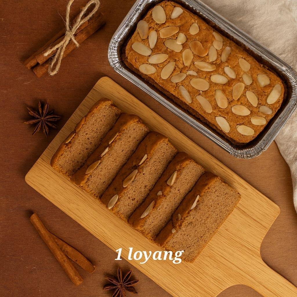 Ontbijtkoek Rasa Mantoel, Bolu khas Belanda, cinnamon cake, kue rempah kayu manis