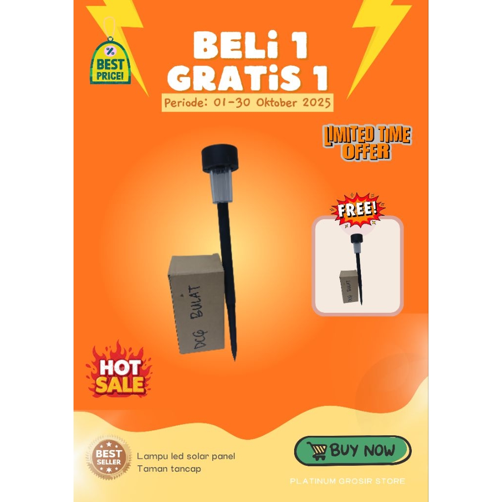 lampu taman tenaga surya tancap