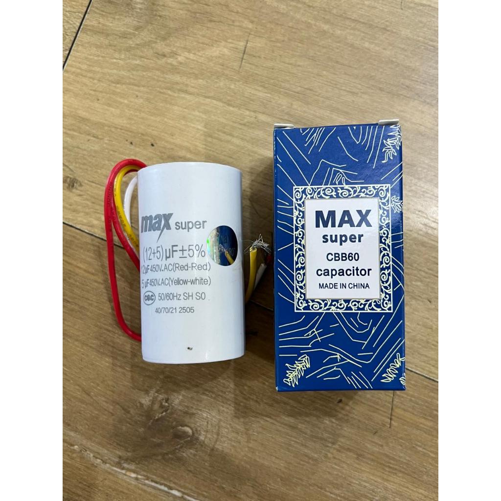 Elco Kapasitor 12+5 uF Kapasitor 12uf+5uf/400vac MAX SUPER Kapasitor 5+12uf 400V MAX Super