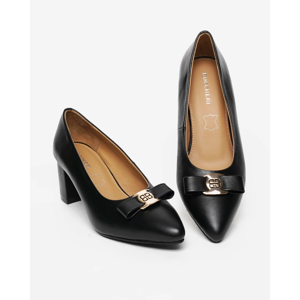 BUCCHERI Sepatu Kulit Wanita Heels Natalia - 6530