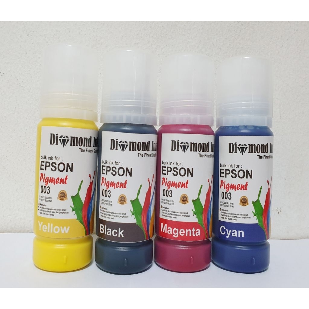 Tinta Pigment 003 Epson L1216, L1250, L3211, L3251 Diamond Ink