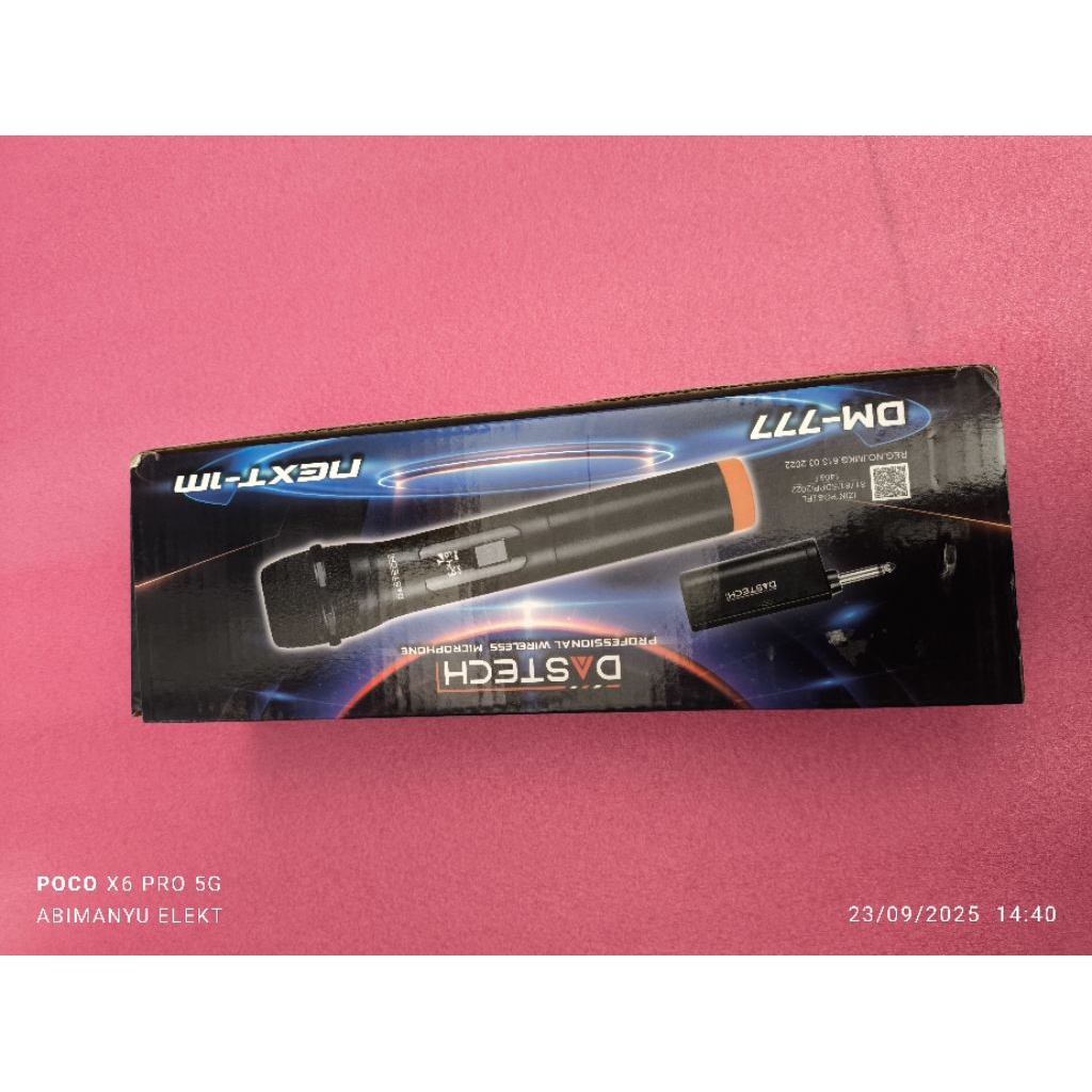 Mic Wiereless Microphone DASTECH DM 777 NEXT 1M