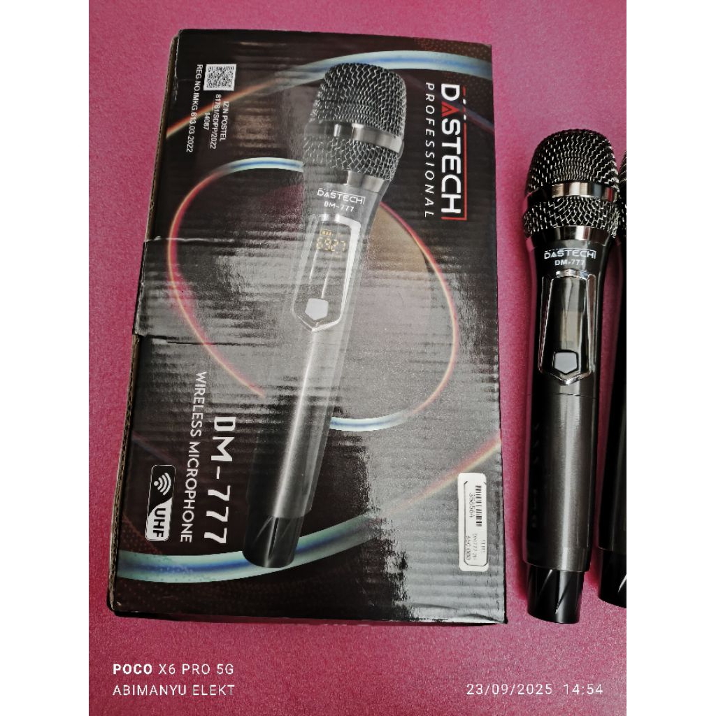 Mic Wireless Micrhopone DASTECH DM777 ELITE 2H