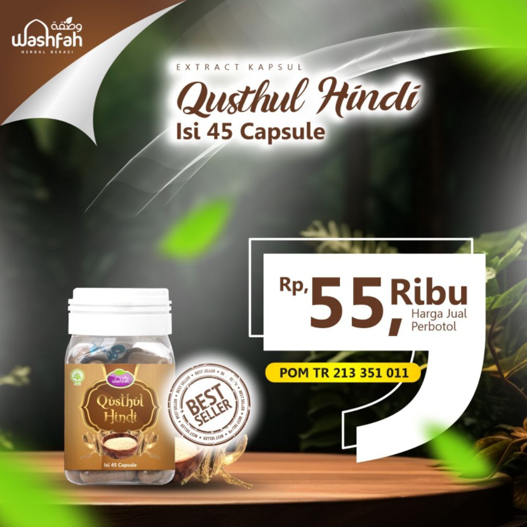 KAPSUL QUSTHUL HINDI WASHFAH ISI 45