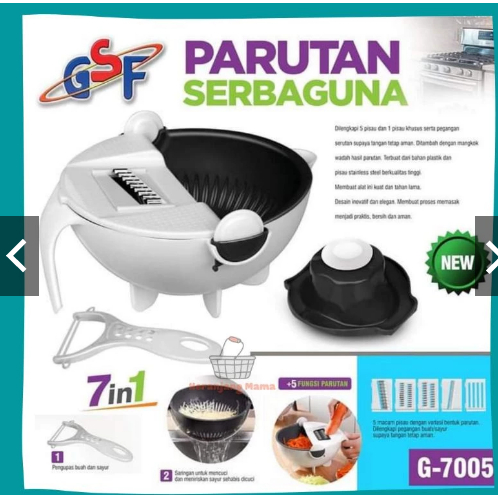 Parutan Basket - Parutan Pengiris Drain Basket Wet Basket / parutan serbaguna 7 in 1 dan 12 in 1