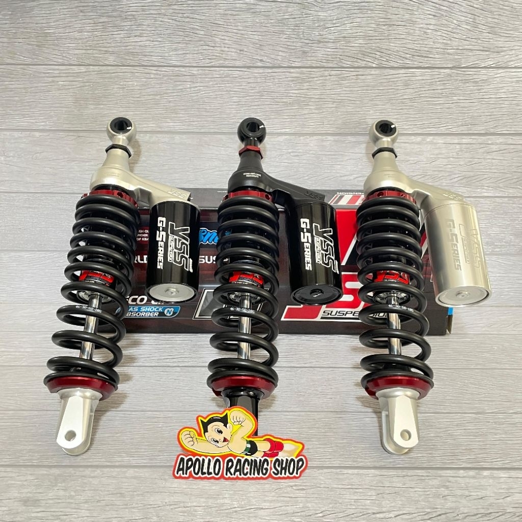 SHOCK TABUNG YSS G-PLUS SMOOTH 330MM VARIO 125 VARIO 150 BEAT FI SCOOPY FI X-RIDE M3 FINO 125