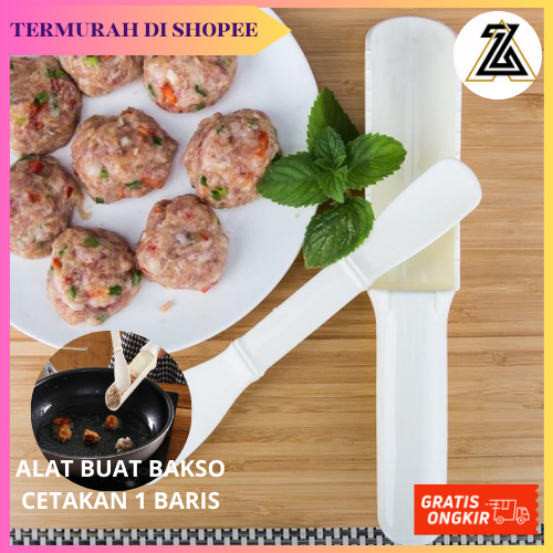 AKEZ CETAKAN SENDOK BAKSO PEKEDEL  PLASTIK / ALAT CETAK BAKSO 1 BARIS / BAHAN PLASTIK