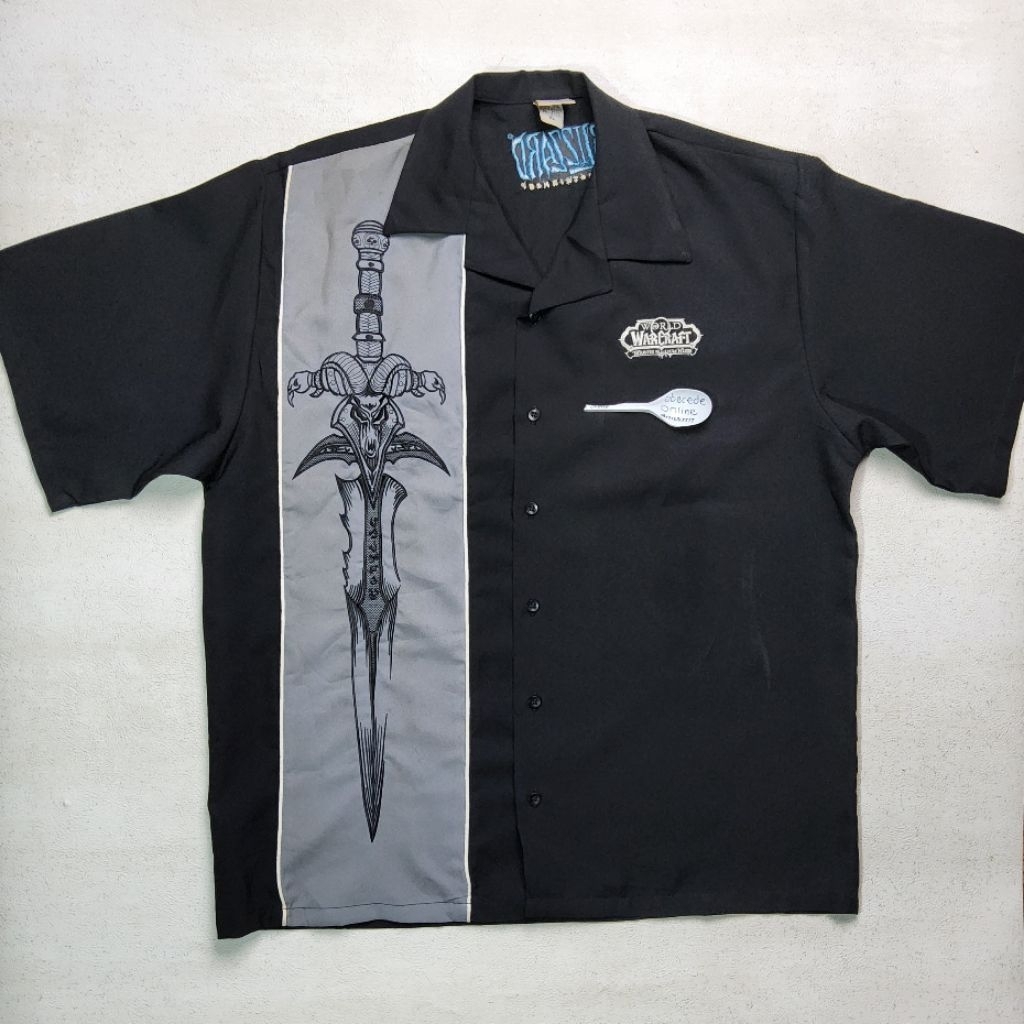 BLIZZARD WORLD OF WARCRAFT vintage bowling shirt size XL MADE IN USA