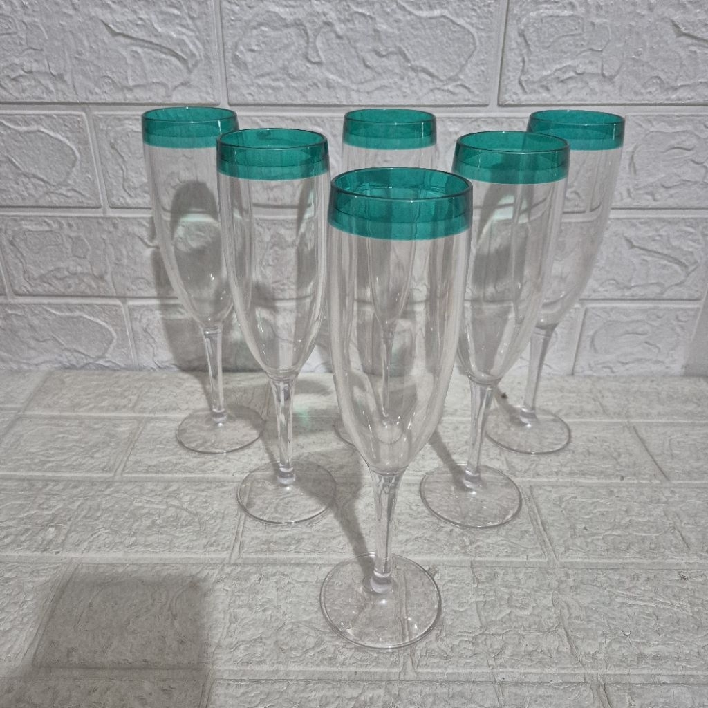 Aneka Tumbler Tupperware clasy cristaline glass deluxe tumbler clear tumbler sheerly tumbler water c